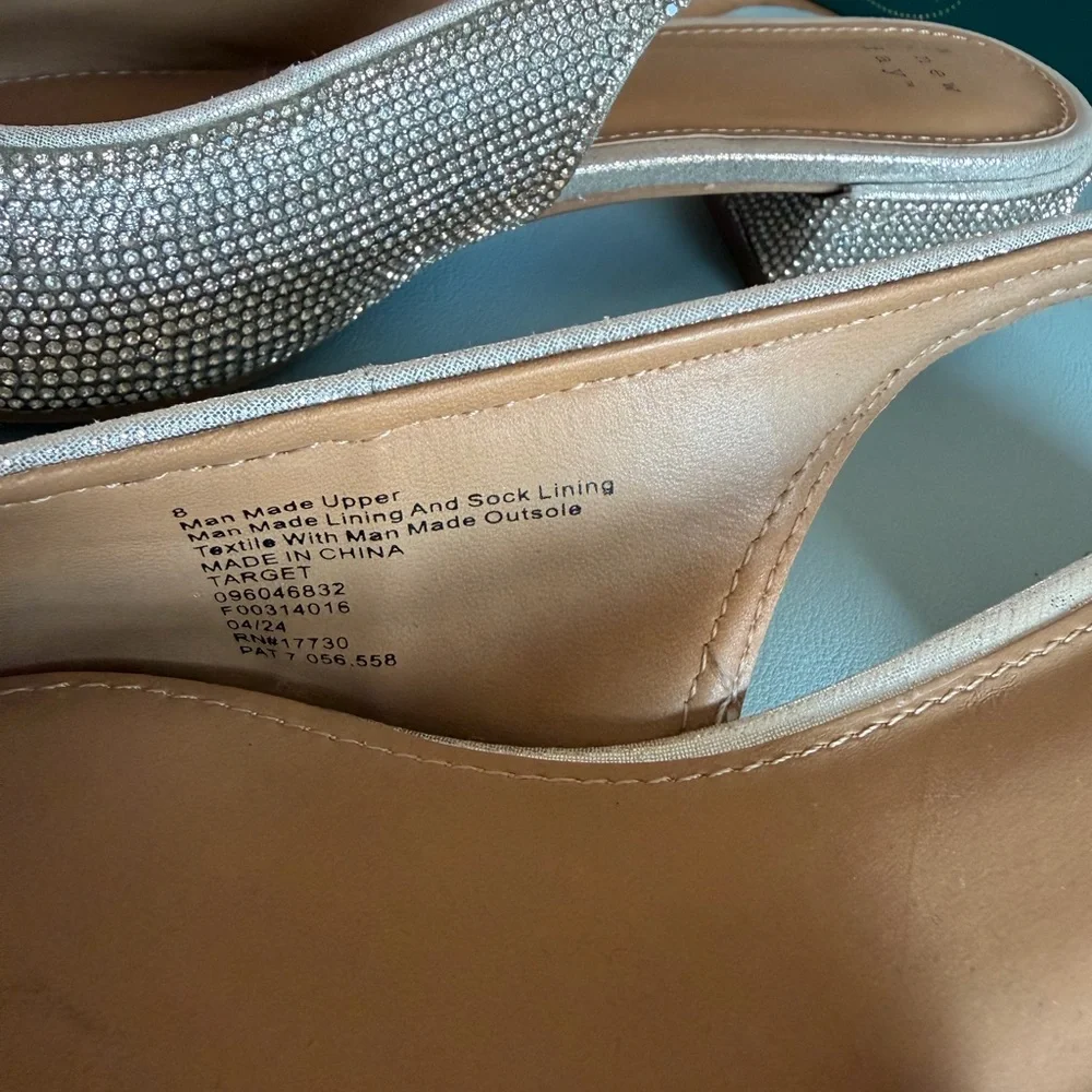 Target New Day Champagne Crystal Slingback Flats - Picture 4 of 7